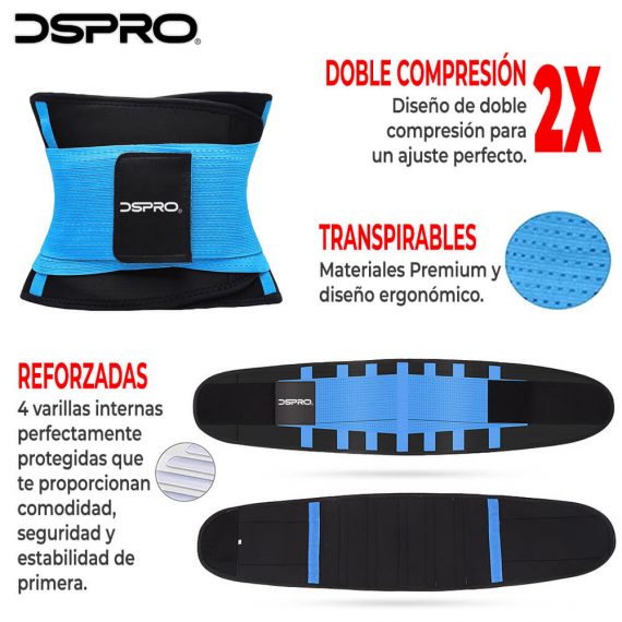 Faja Cinturilla Deportiva Ajuste De Doble Velcro Unisex 871